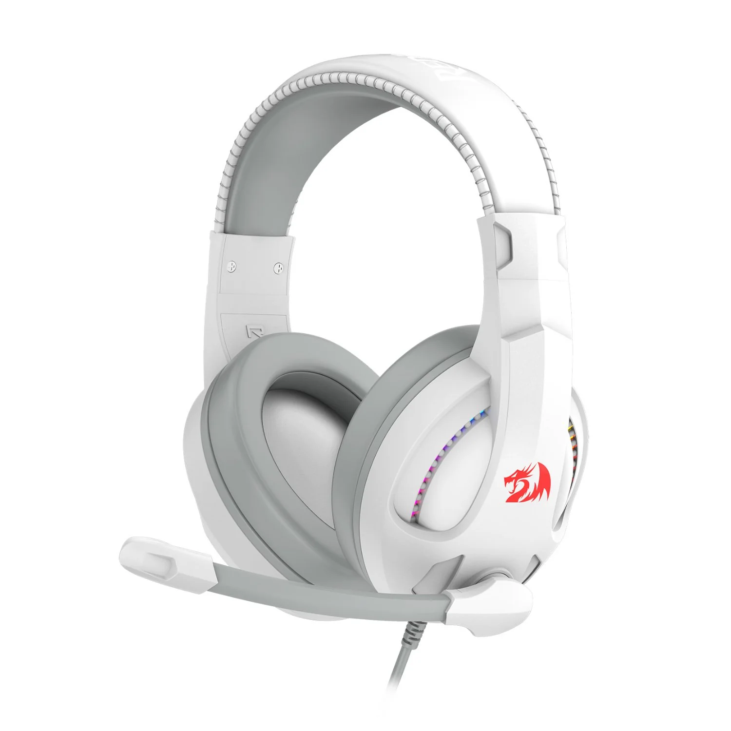 Redragon H211 CRONUS Surround Sound RGB Wired Gaming Headset – White - Image 5