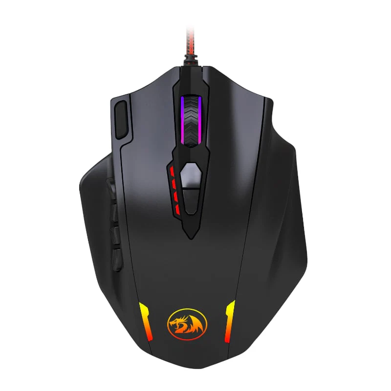 REDRAGON IMPACT 12400DPI MMO Gaming Mouse - Black - Image 7