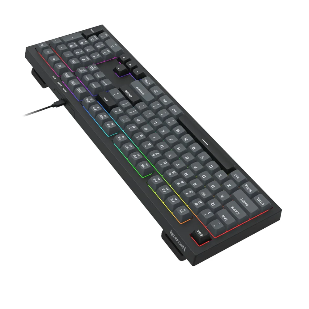 REDRAGON CRUX Membrane Gaming Keyboard - Black - Image 3