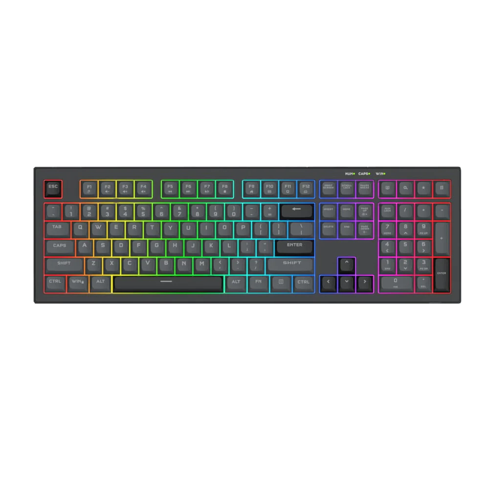 REDRAGON CRUX Membrane Gaming Keyboard - Black - Image 6