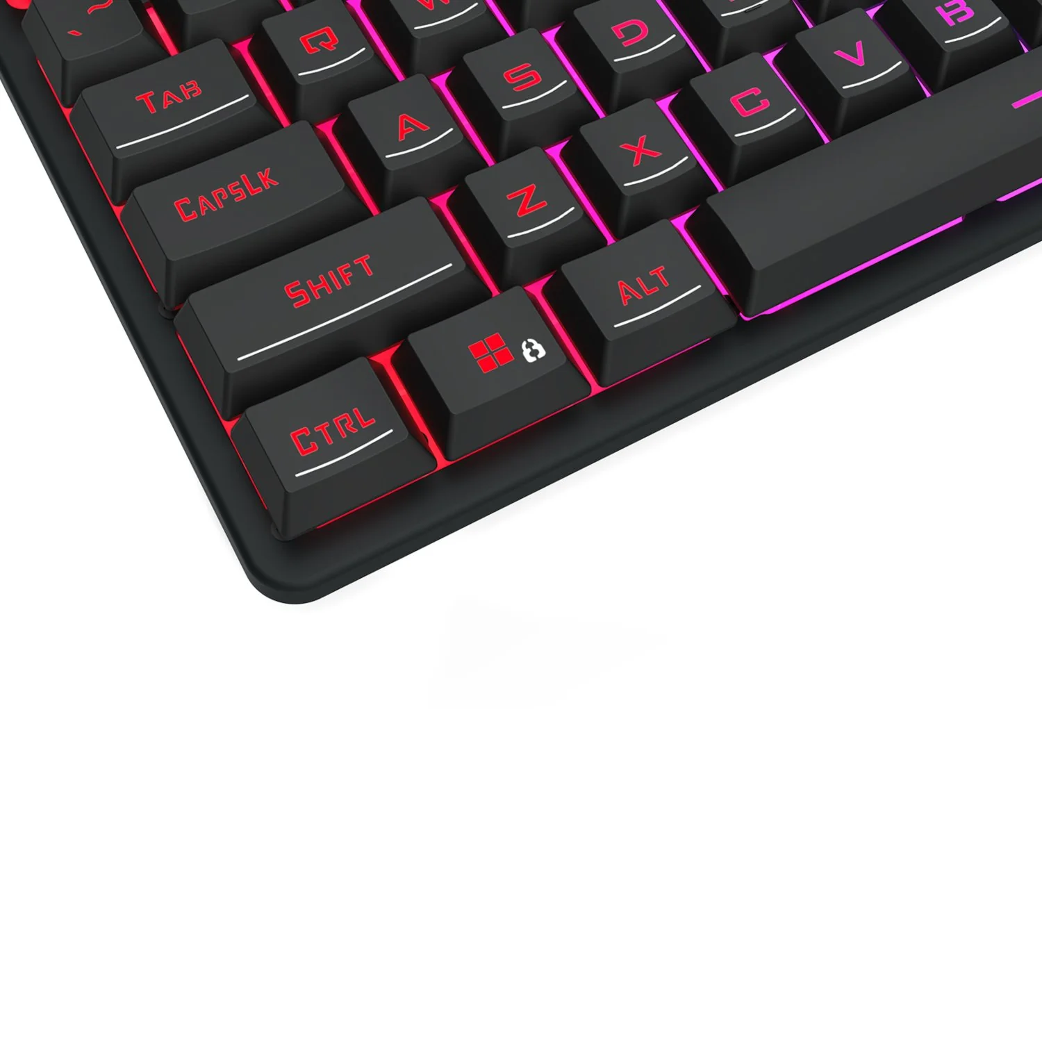 Redragon K521 Upgrade Rainbow LED 104-Key Membrane Gaming Keyboard - Image 4