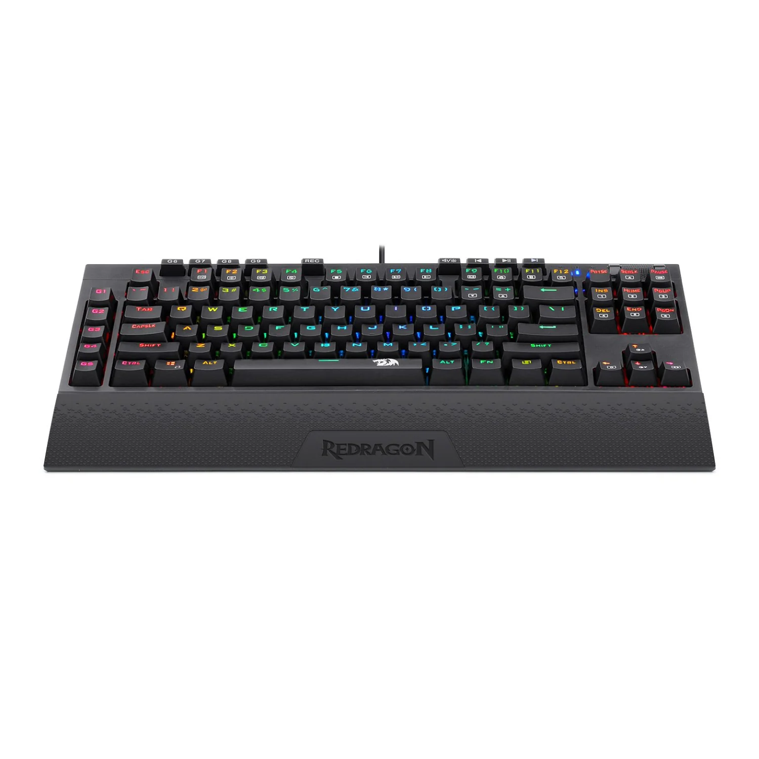 Redragon K588 RGB Pro BROADSWORD TKL Mechanical Wired Gaming Keyboard - Black - Image 3