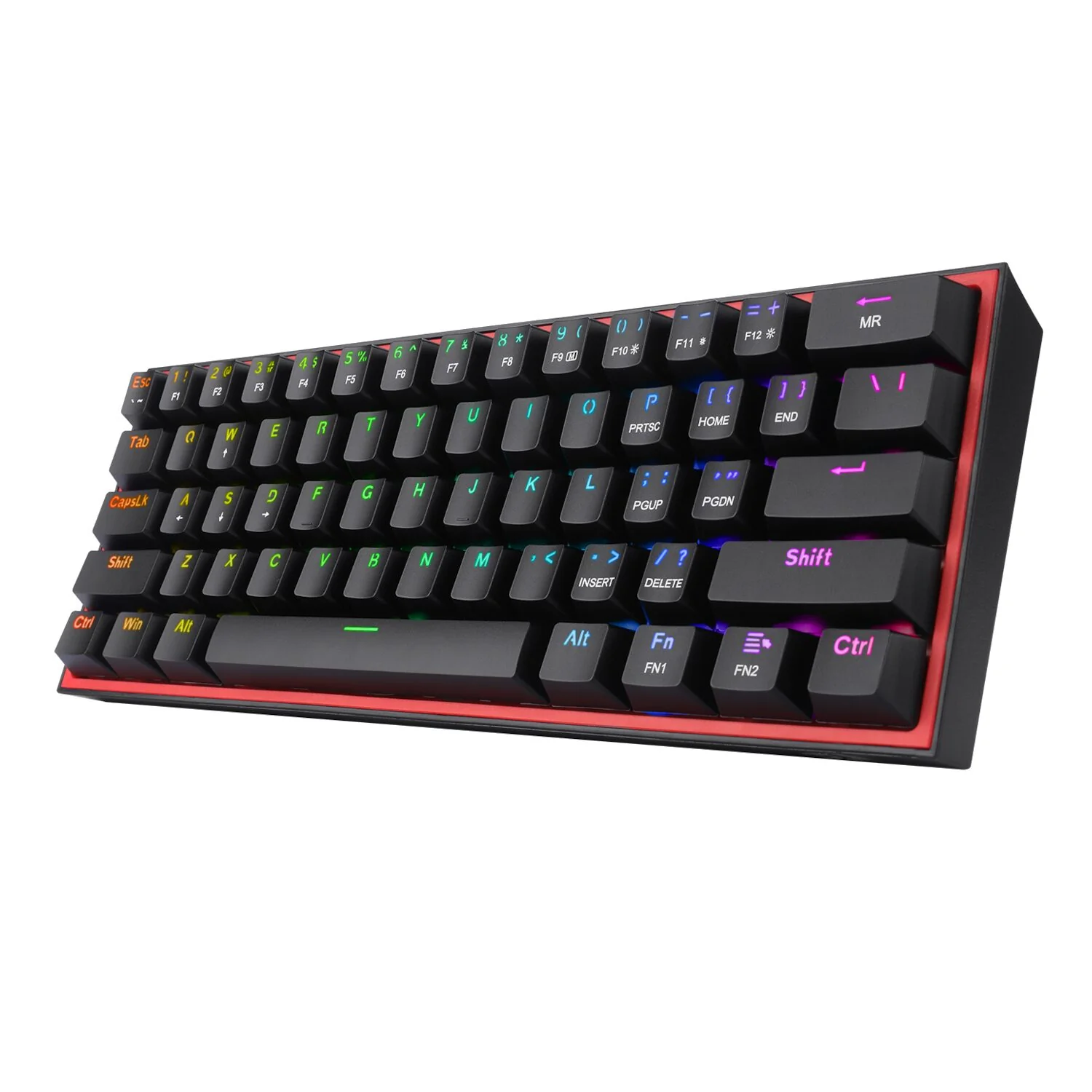 Redragon K617 FIZZ 60% Wired RGB Gaming Keyboard - Black - Image 6
