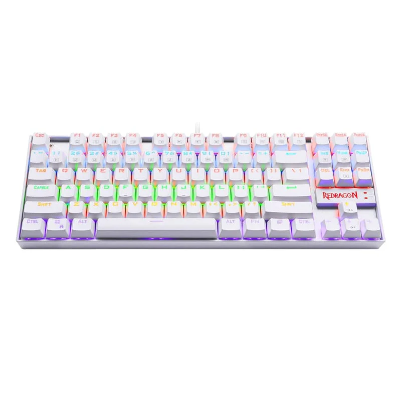 REDRAGON KUMARA Mechanical 87 Key|RGB Backlit Gaming Keyboard - White - Image 2