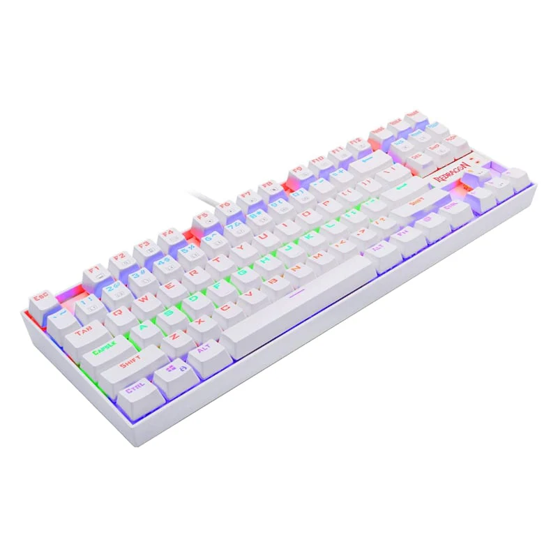 REDRAGON KUMARA Mechanical 87 Key|RGB Backlit Gaming Keyboard - White - Image 3