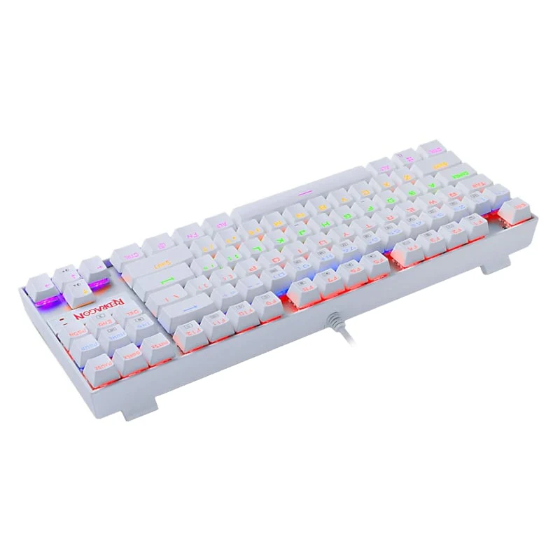 REDRAGON KUMARA Mechanical 87 Key|RGB Backlit Gaming Keyboard - White - Image 4
