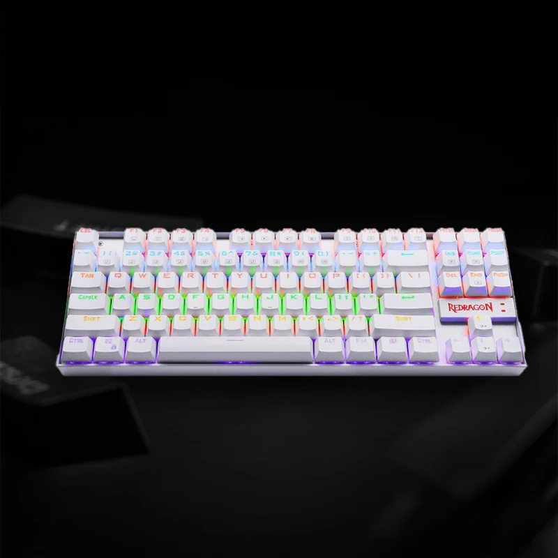 REDRAGON KUMARA Mechanical 87 Key|RGB Backlit Gaming Keyboard - White - Image 5