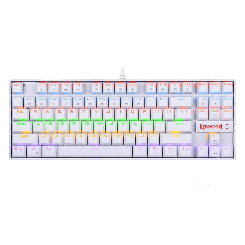 REDRAGON KUMARA Mechanical 87 Key|RGB Backlit Gaming Keyboard - White - Image 6