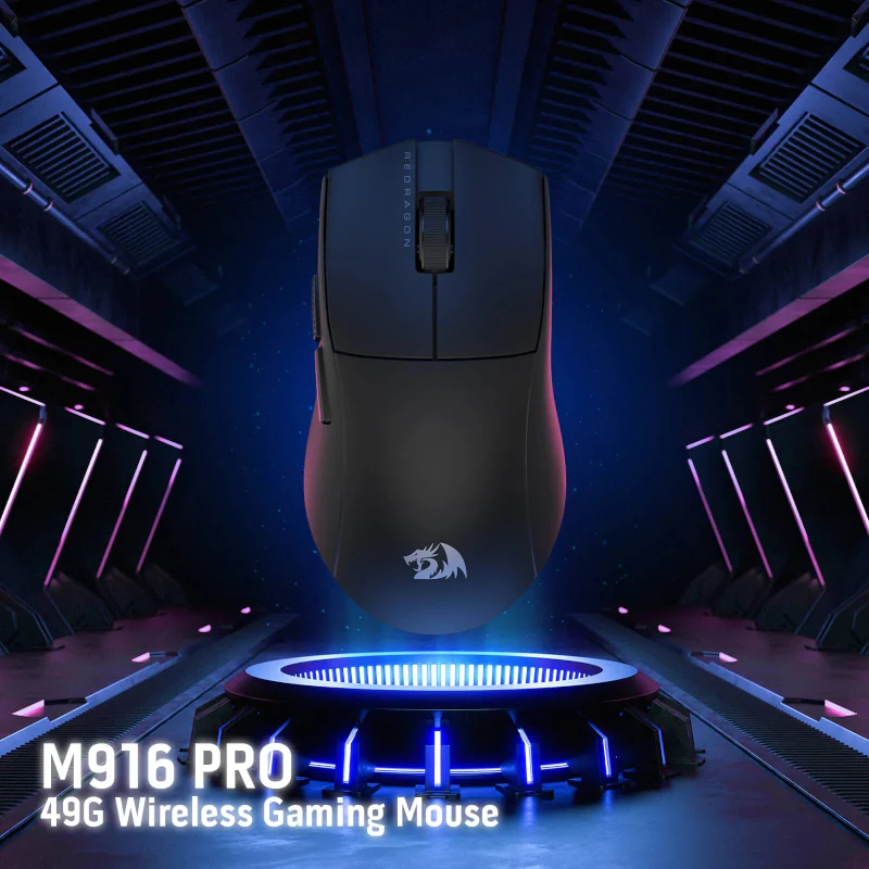 REDRAGON M916 PRO 4K 3-Mode Wireless Gaming Mouse - Black - Image 2