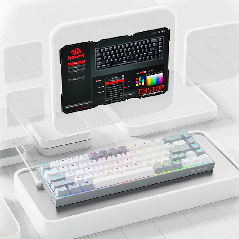 REDRAGON MECHANICAL Caster Wired Gaming Keyboard - Image 3