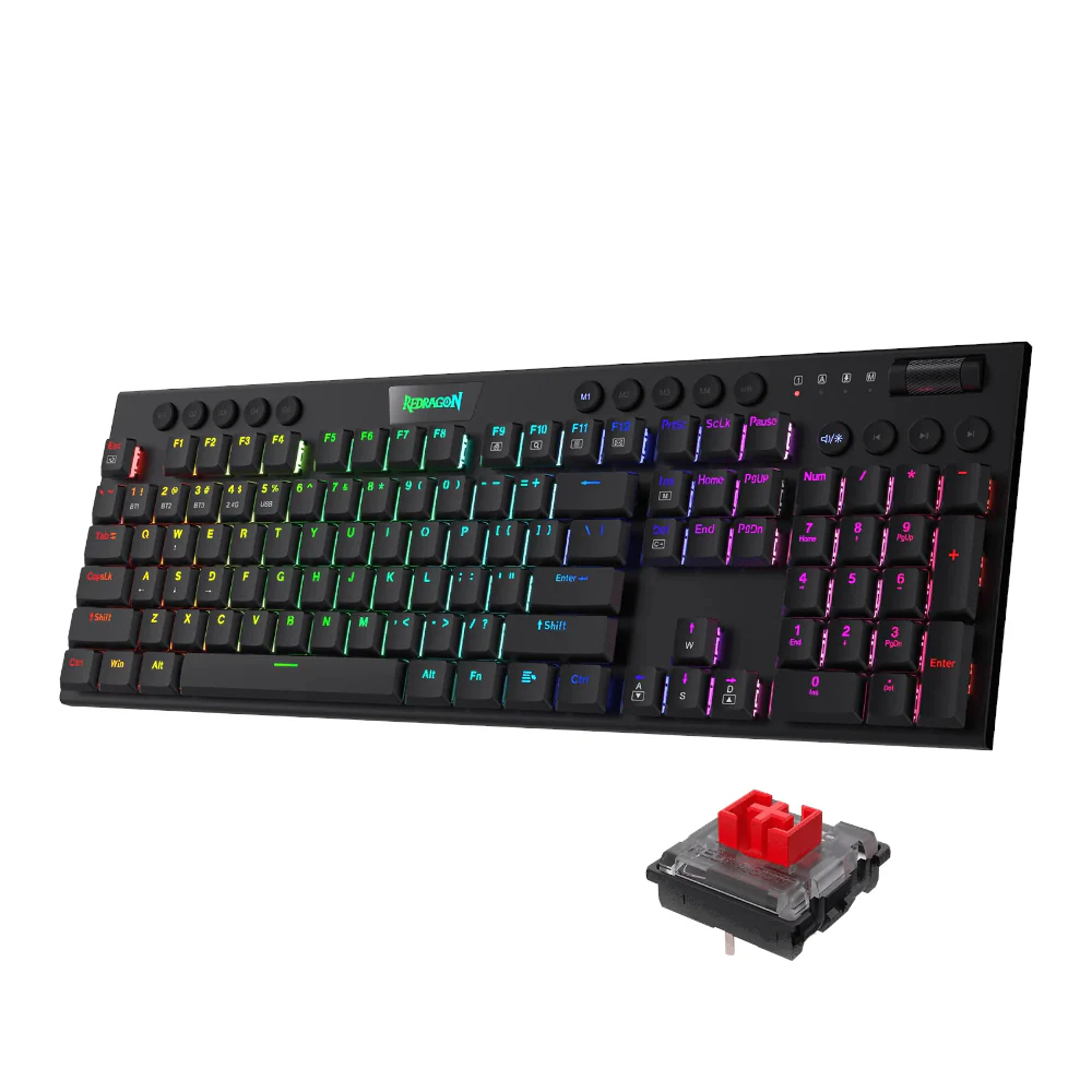 REDRAGON MECHANICAL HORUS PRO Wireless Gaming Keyboard - Image 3