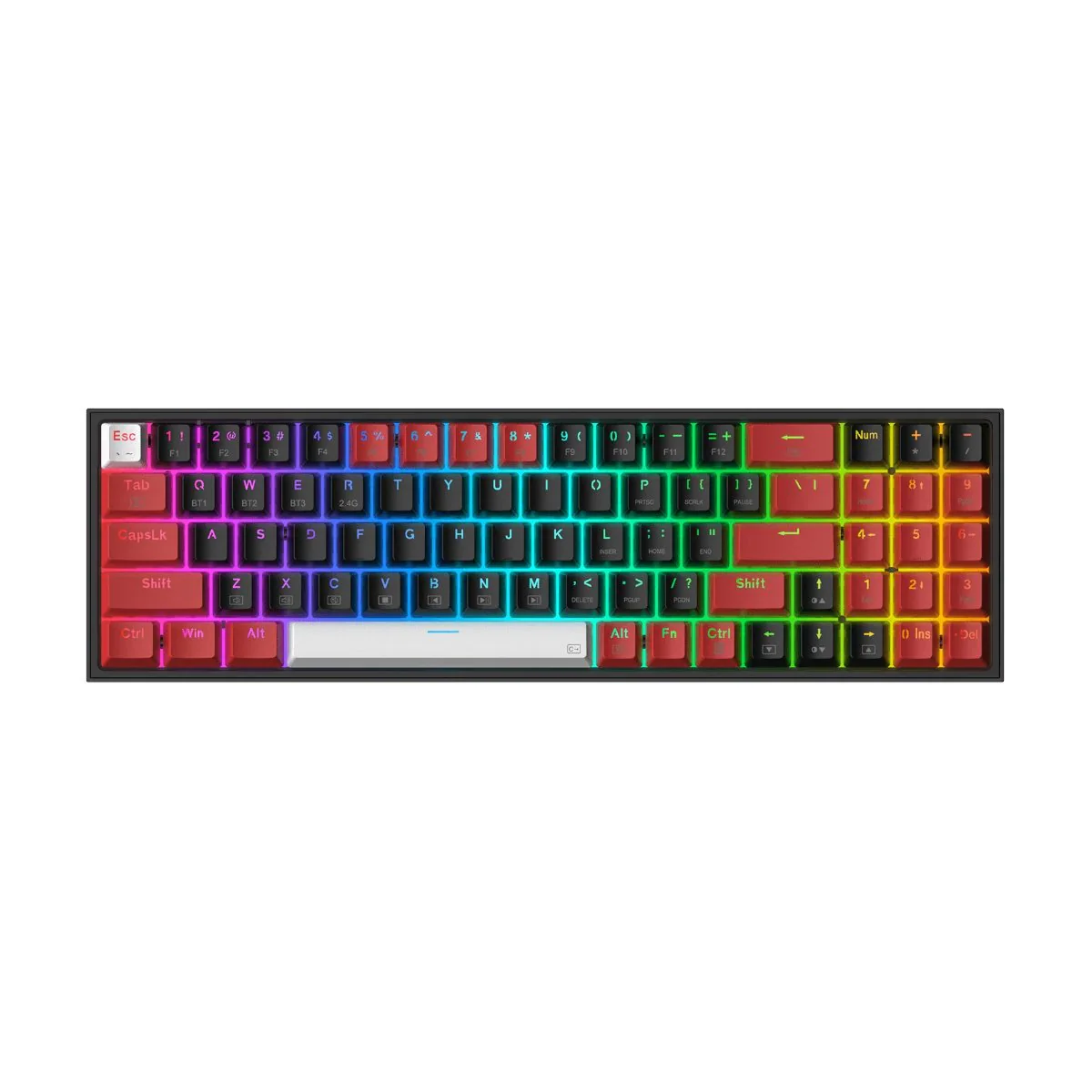 REDRAGON MECHANICAL POLLUX PRO WIRELESS BT|RF GAMING KEYBOARD - Image 5