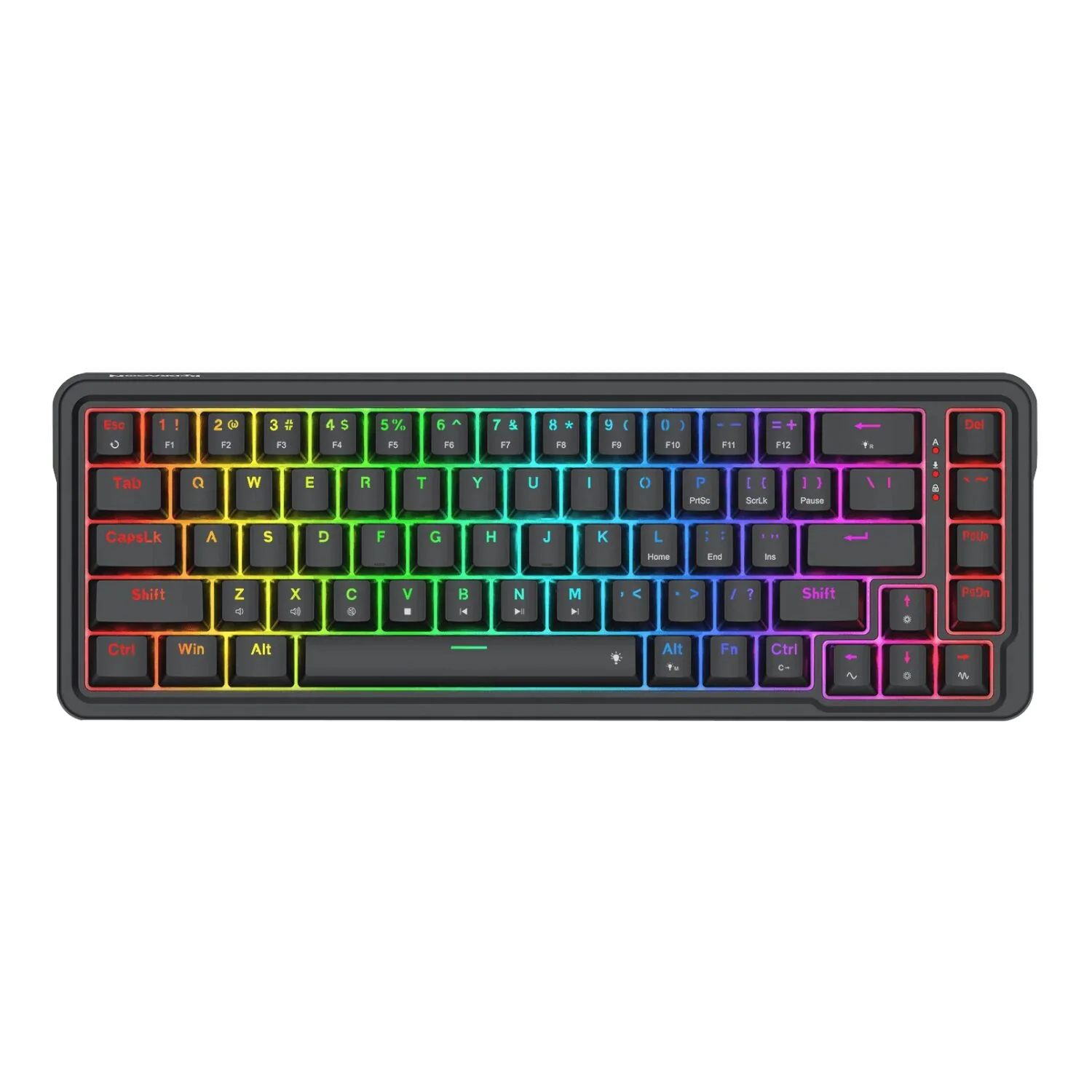 Redragon NOVA K709 65% Wired Gasket RGB Gaming Keyboard - Black - Image 4