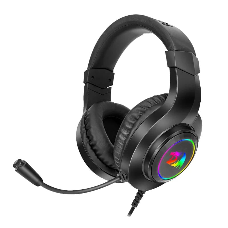 REDRAGON Over-Ear HYLAS Aux (Mic and Headset)|USB (Power Only)
RGB Gaming Headset - Black - Image 7
