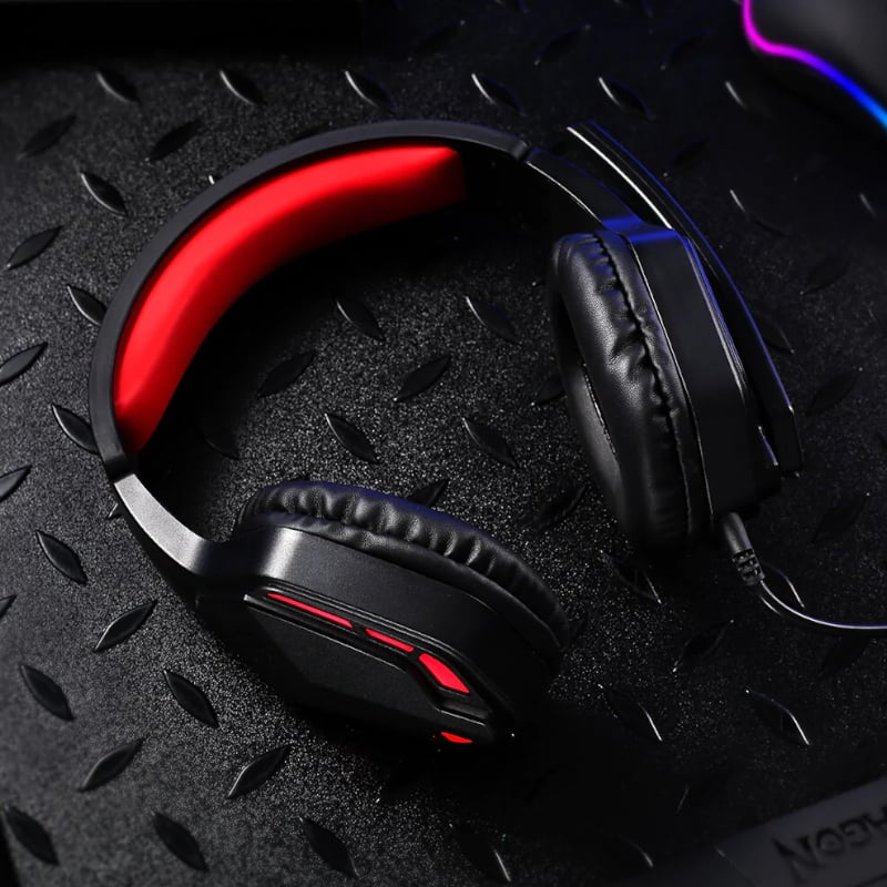 REDRAGON Over-Ear THEMIS Aux Gaming Headset - Black - Image 6