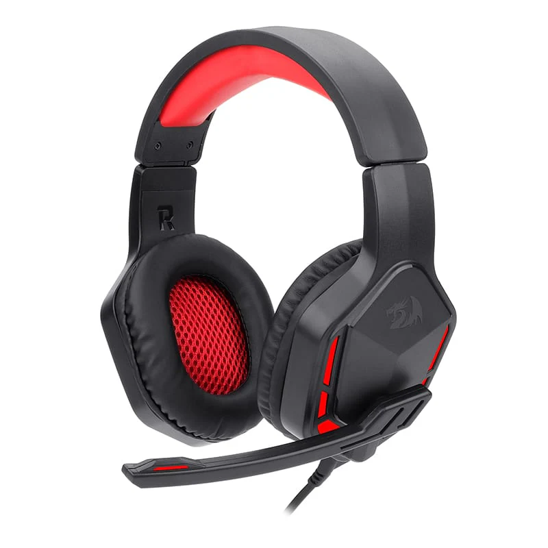 REDRAGON Over-Ear THEMIS Aux Gaming Headset - Black - Image 7