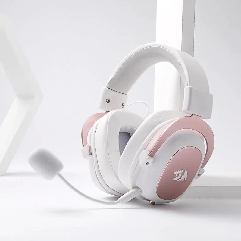 REDRAGON Over-Ear ZEUS 2 USB Gaming Headset - White - Image 4
