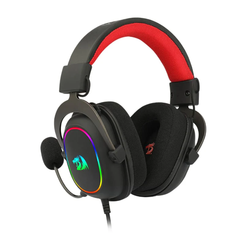 REDRAGON Over-Ear ZEUS-X USB RGB Gaming Headset - Black - Image 3