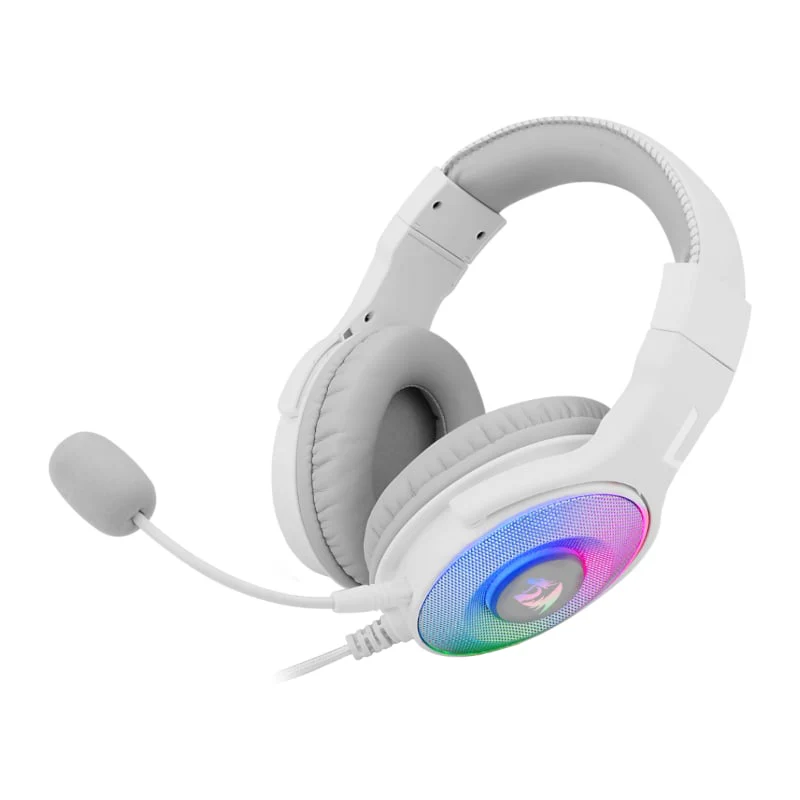 REDRAGON Over-Ear PANDORA USB (Power Only)|Aux (Mic and Headset) RGB Gaming Headset - White - Image 2