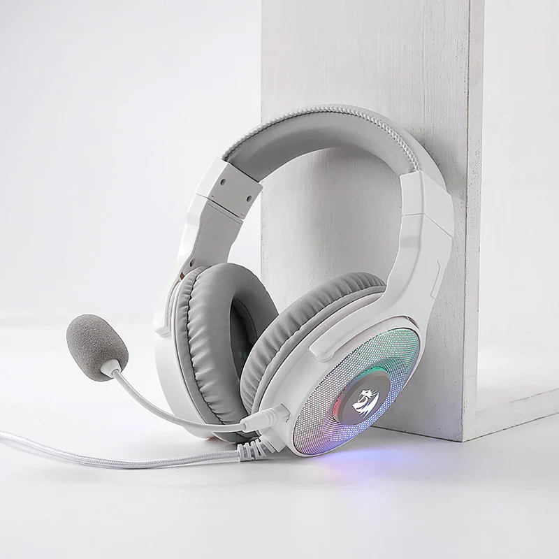 REDRAGON Over-Ear PANDORA USB (Power Only)|Aux (Mic and Headset) RGB Gaming Headset - White - Image 5