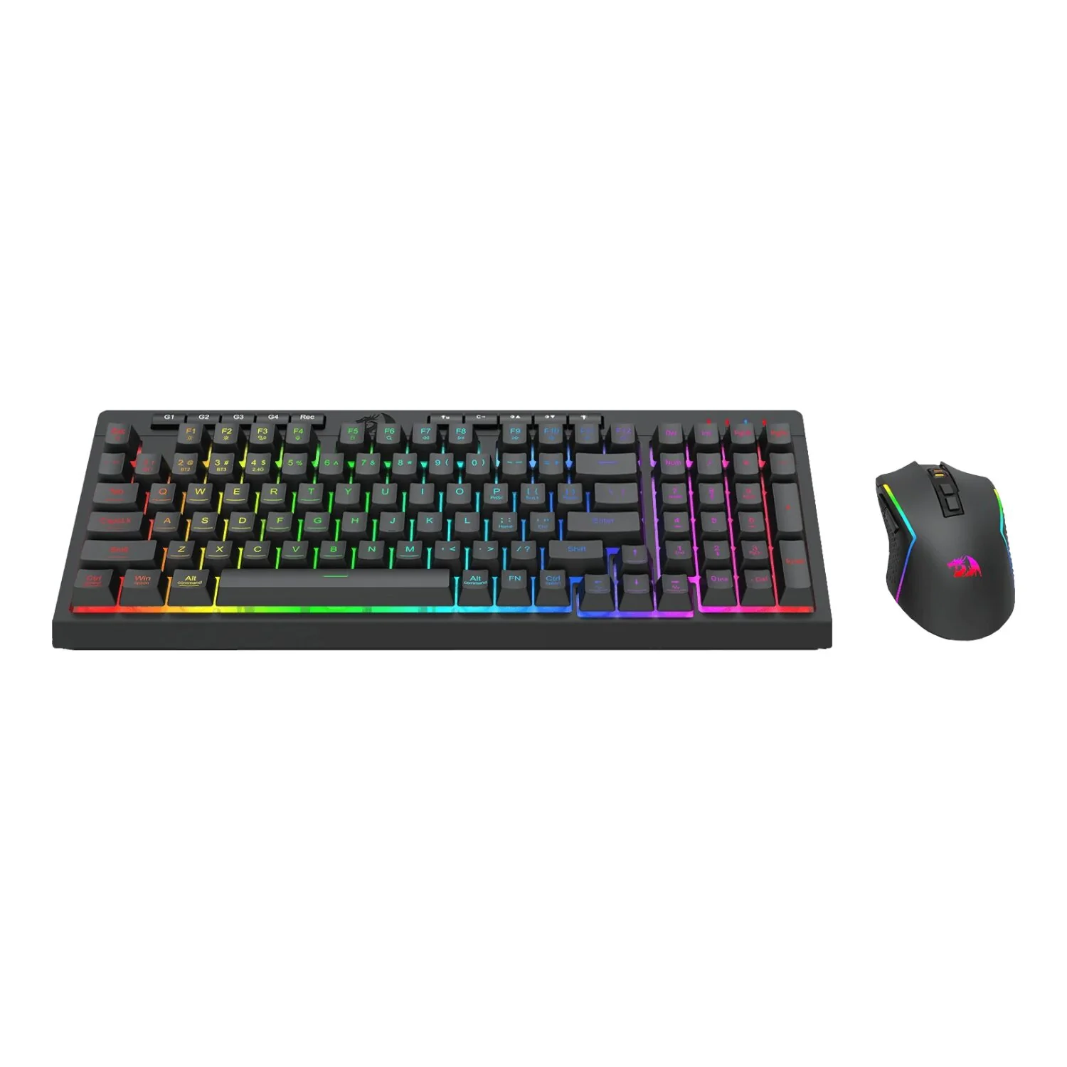 Redragon RYLO PRO S142 Tri-Mode RGB Gaming Keyboard and Mouse Combo - Image 3