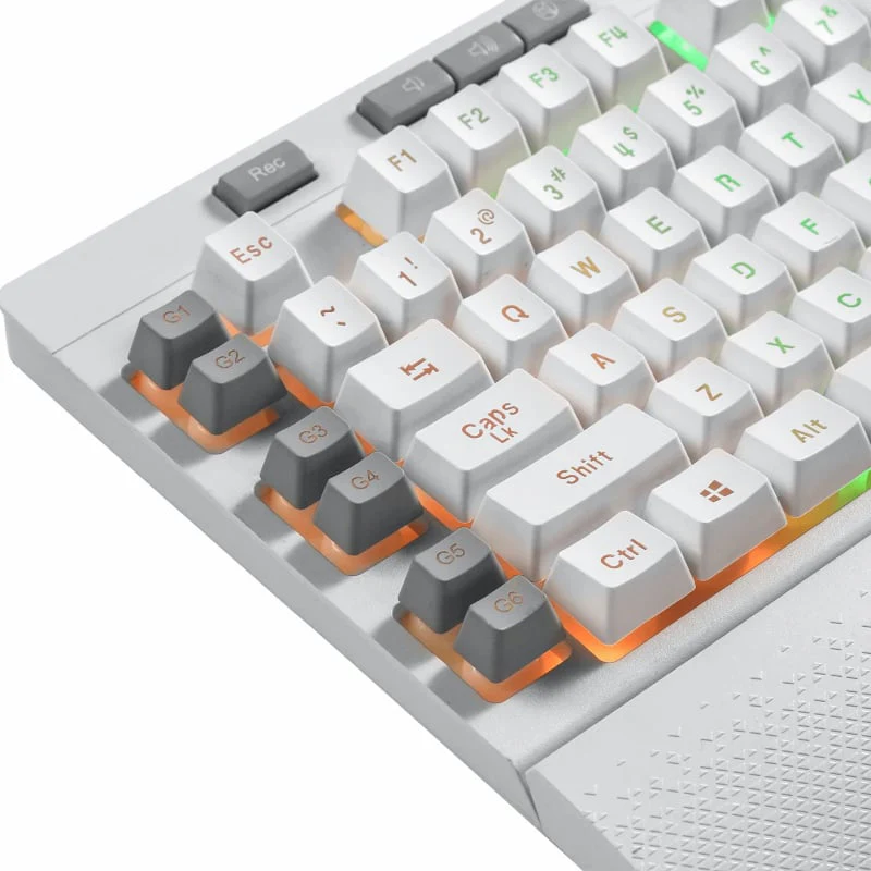 REDRAGON SHIVA Membrane Keyboard - White - Image 5