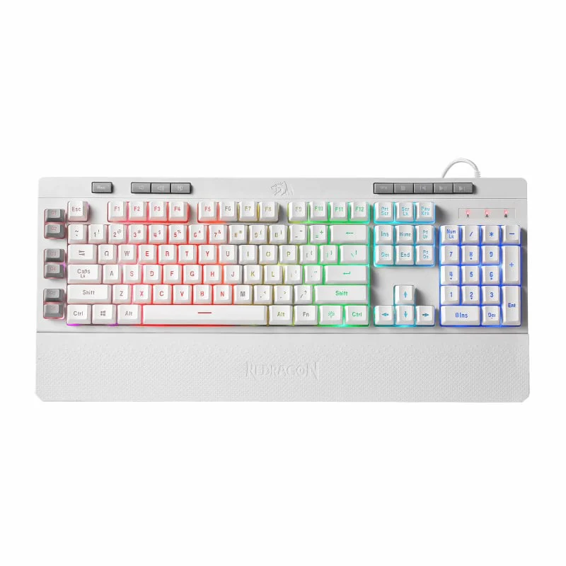 REDRAGON SHIVA Membrane Keyboard - White - Image 6