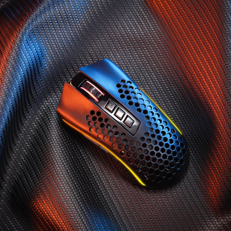 REDRAGON STORM 12400DPI 7 Buttons|Ergonomic Design|P3327 Optical Sensor|Lightweight Body|RGB Backlit gaming Mouse - Black - Image 4