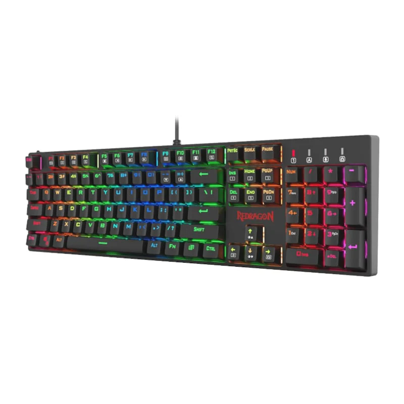 REDRAGON SURARA MECHANICAL RGB Gaming Keyboard - Black - Image 5