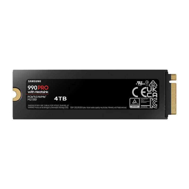 SAMSUNG MZ-V9P4T0CW 990 PRO 4 TB NVMe SSD W/Heatsink - Read Speed up to 7450 MB/s; Write Speed to up 6900 MB/s; Random Read up t - Image 3