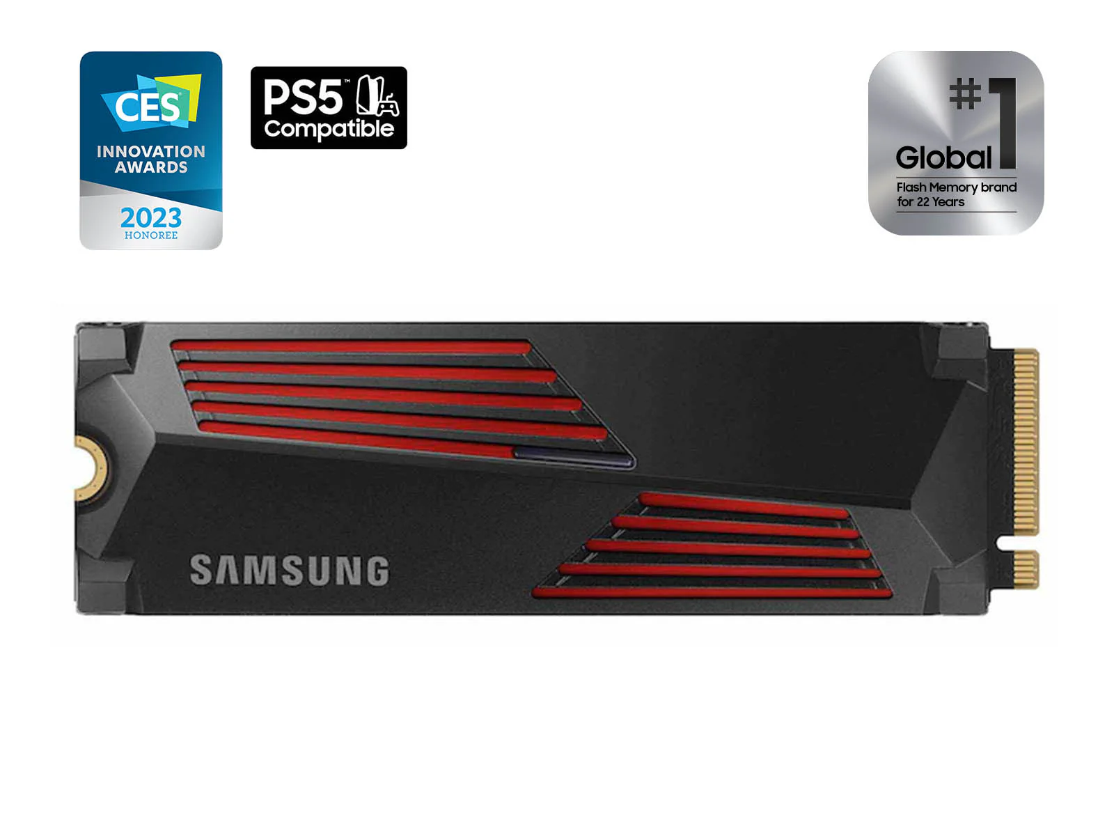 Samsung 990 PRO 1TB PCIe 4.0 NVMe M.2 SSD with Heatsink, Up to 7,450 MB/s - Image 2