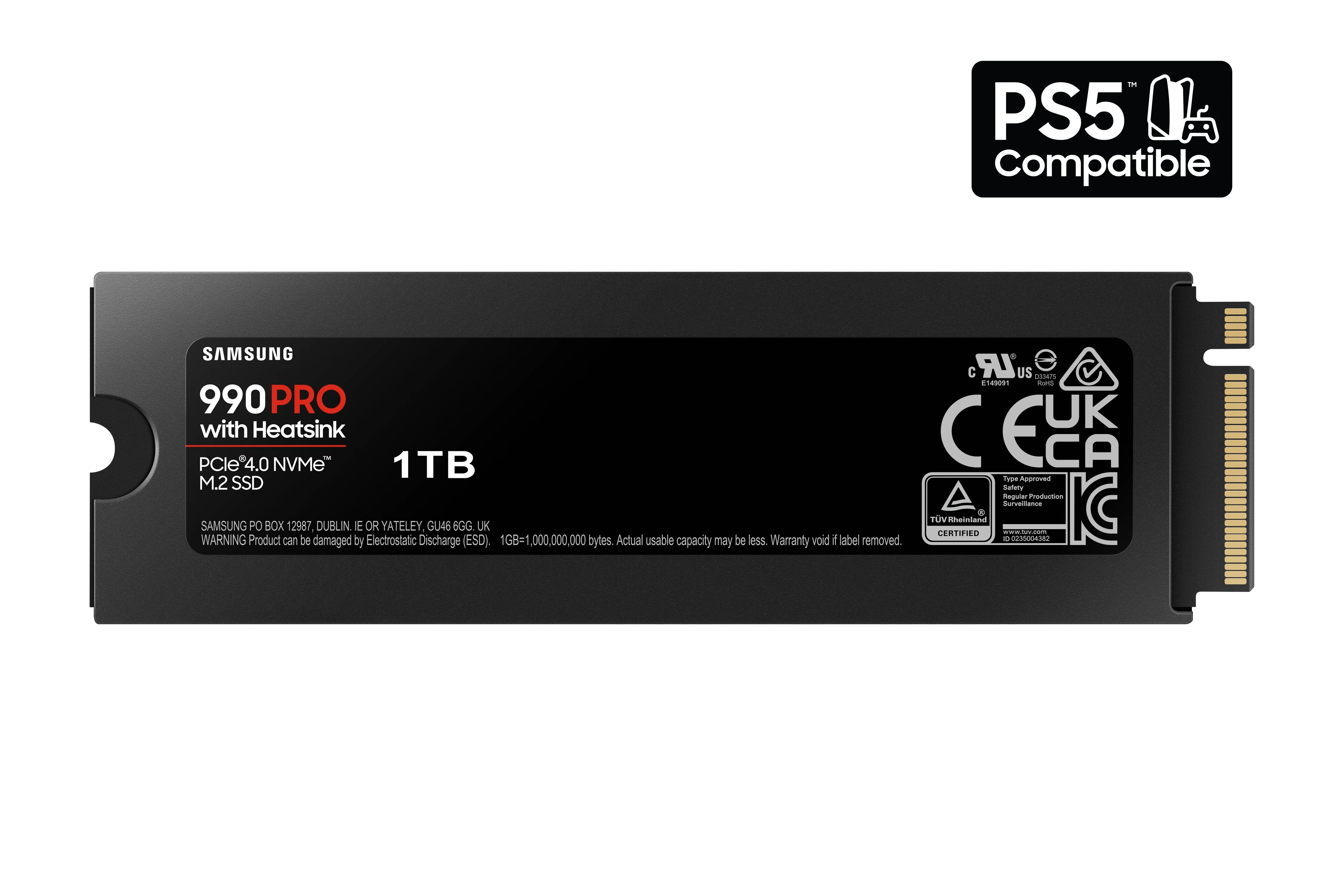 Samsung 990 PRO 1TB PCIe 4.0 NVMe M.2 SSD with Heatsink, Up to 7,450 MB/s - Image 3