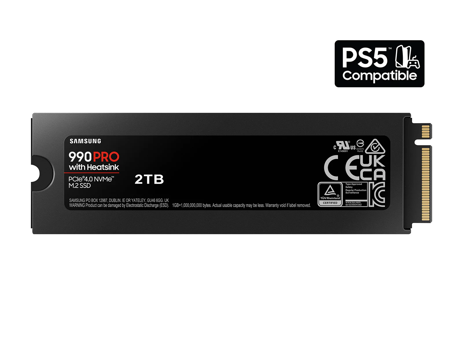 Samsung 990 PRO 2TB PCIe 4.0 NVMe M.2 SSD with Heatsink, Up to 7,450 MB/s - Image 2