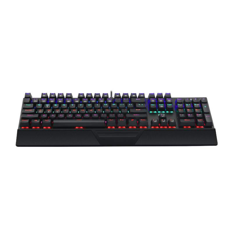 T-Dagger Destroyer 104 Key|Wrist Guard|Rainbow Backlit Gaming Mechanical Keyboard - Black - Image 2