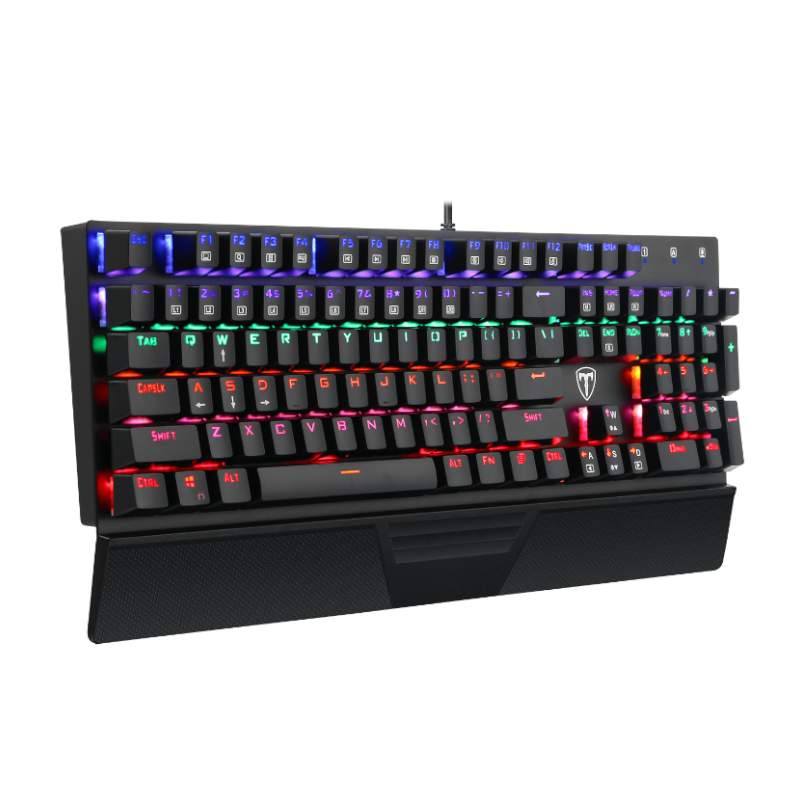 T-Dagger Destroyer 104 Key|Wrist Guard|Rainbow Backlit Gaming Mechanical Keyboard - Black - Image 3