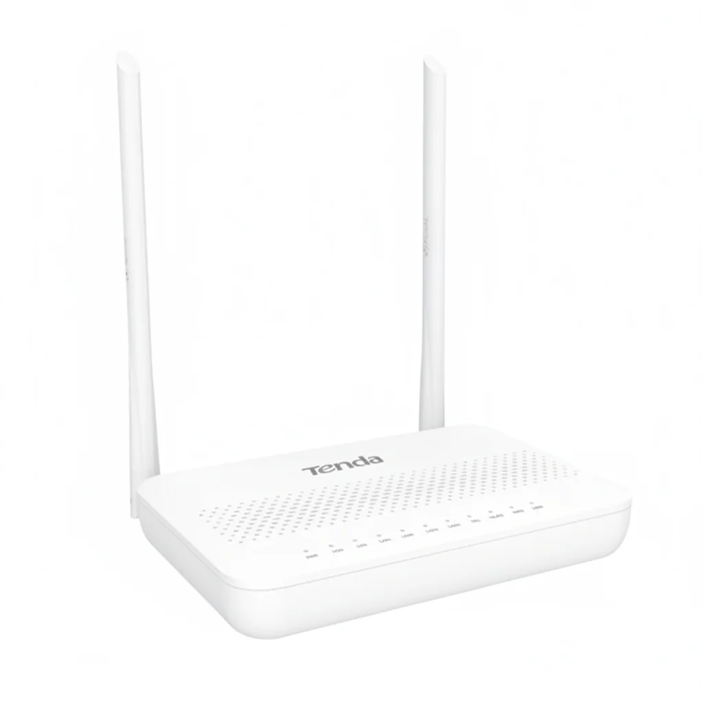 Tenda HG6 N300 GPON ONT Router, 4-Port, 2.4GHz Wi-Fi, VoIP, IPTV - Image 2