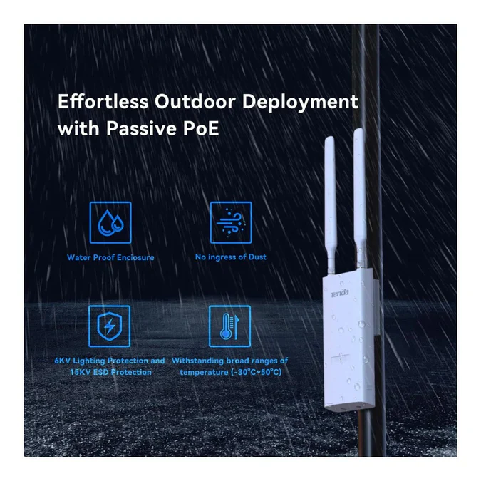 Tenda OAP1200 AC1200 Dual-Band IP65 Outdoor Wi-Fi Access Point - Image 3