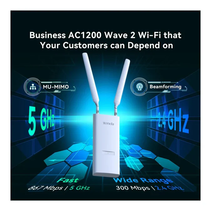 Tenda OAP1200 AC1200 Dual-Band IP65 Outdoor Wi-Fi Access Point - Image 8
