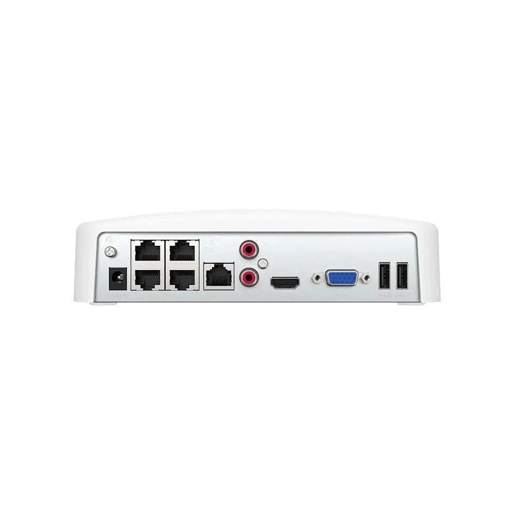 Tenda K4P-4CR 4-Channel PoE HD NVR Video Security Kit with 4x 4MP Conch Cameras - Image 3
