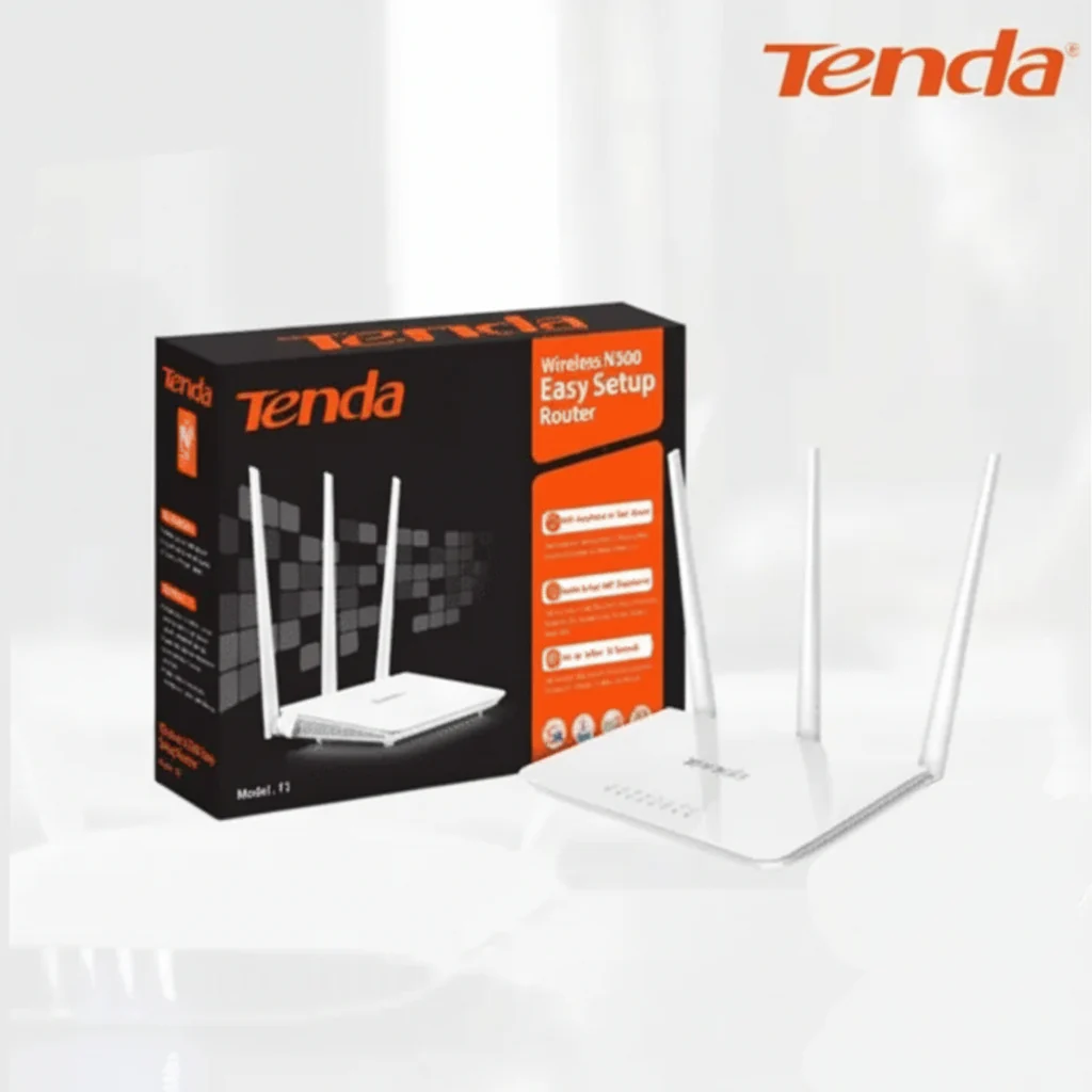 Tenda F3 300Mbps Wireless N Router, 3x5dBi Antennas, 4x Fast Ethernet Ports - Image 3