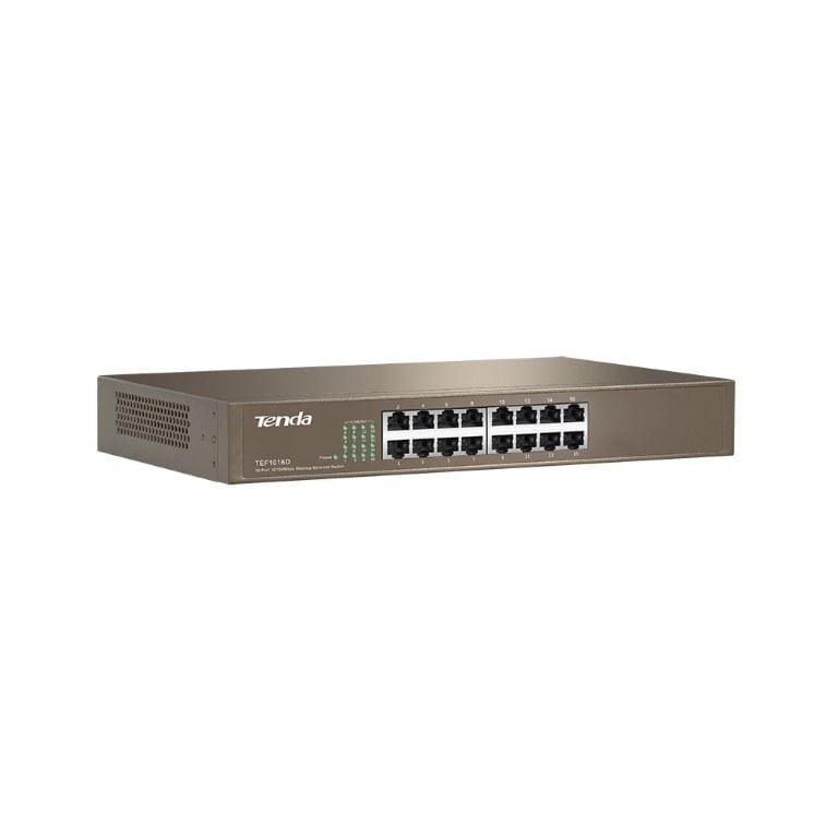 Tenda TEF1016D Unmanaged 16-Port 10/100 Ethernet Switch - Rackmount - Image 2