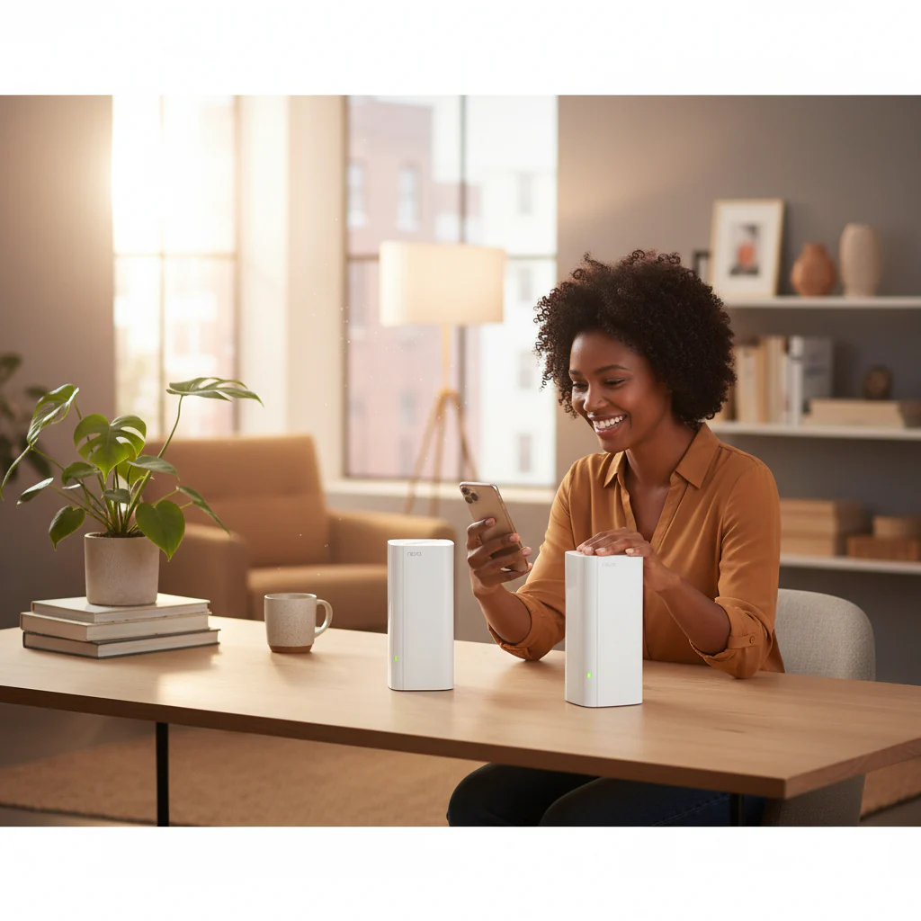 Tenda Nova EX12 AX3000 Whole Home Mesh Wi-Fi 6 System (2-Pack), Tri-Core, 160MHz - Image 5