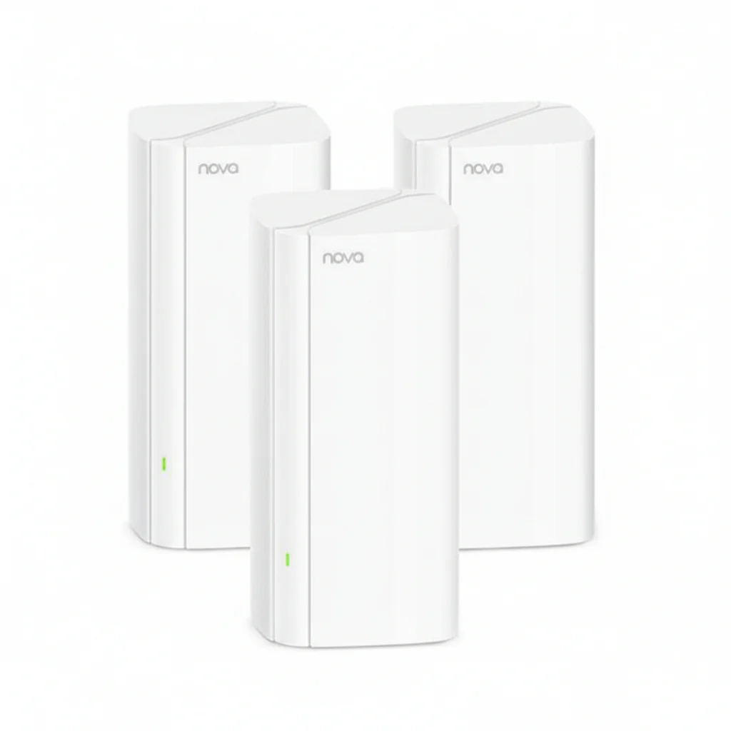 Tenda Nova EX12 AX3000 Whole Home Mesh Wi-Fi 6 System (3-Pack), 1.7GHz Quad-Core, 160MHz