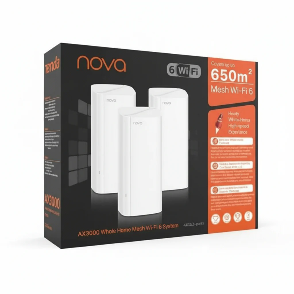 Tenda Nova EX12 AX3000 Whole Home Mesh Wi-Fi 6 System (3-Pack), 1.7GHz Quad-Core, 160MHz - Image 4