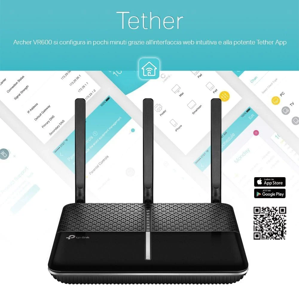 TP-Link Archer VR600 AC1600 Dual-Band VDSL/ADSL Router - Image 4
