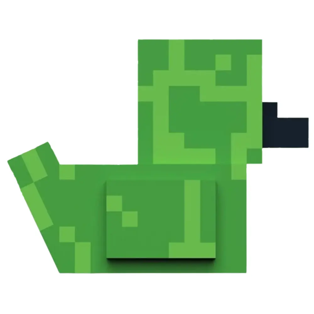 TUBBZ Boxed Minecraft Creeper Vinyl Duck Collectible Figure – Official Licensed PVC Display Toy - Image 4