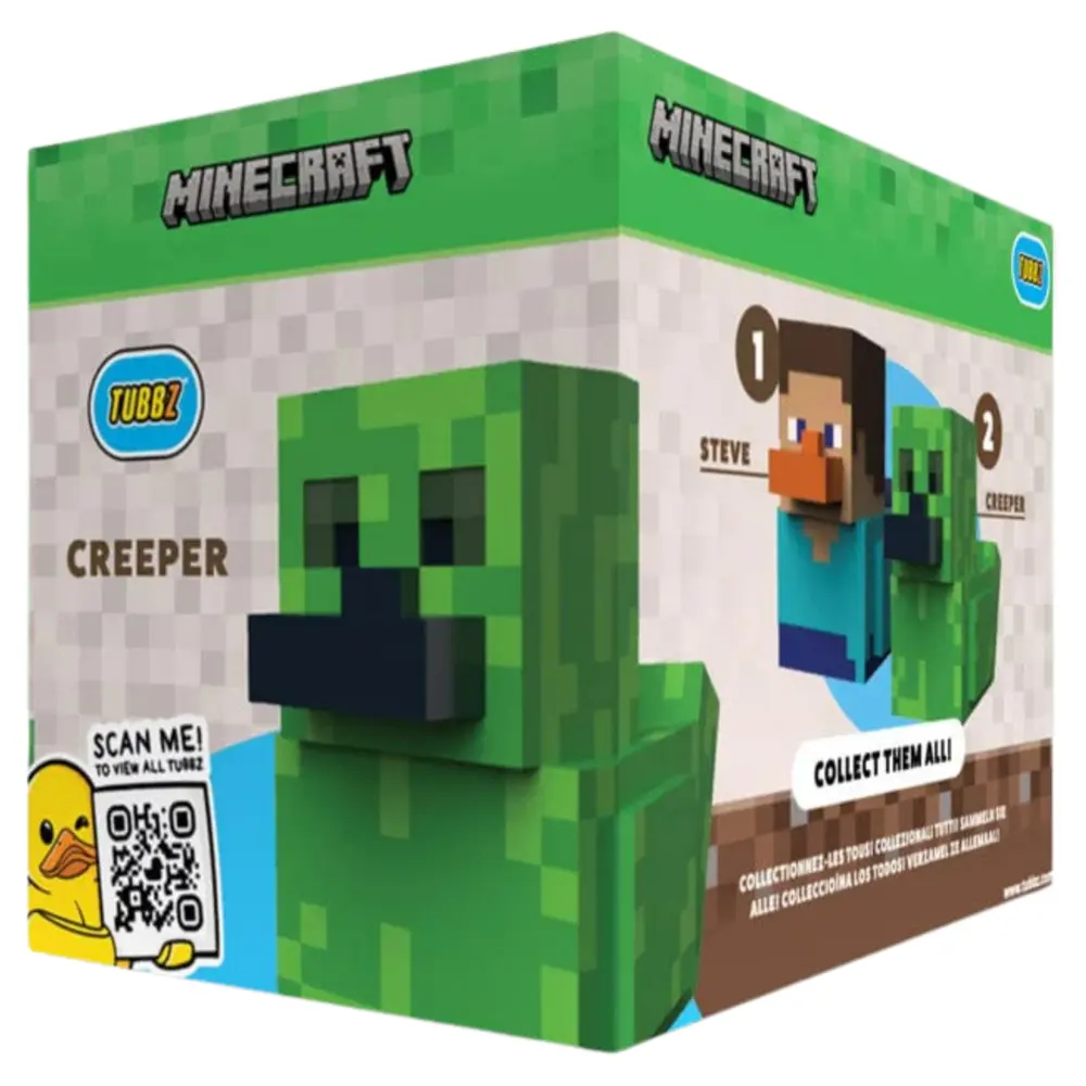 TUBBZ Boxed Minecraft Creeper Vinyl Duck Collectible Figure – Official Licensed PVC Display Toy - Image 7