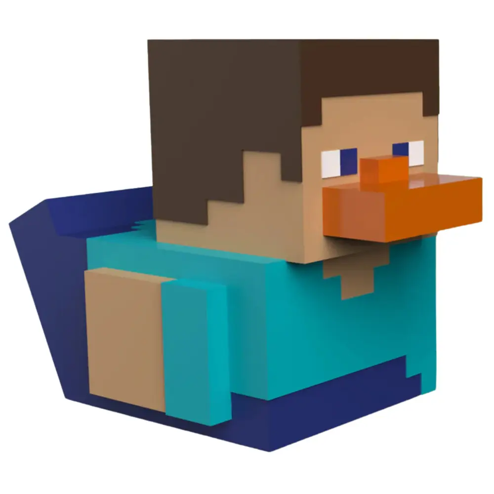 TUBBZ Mini Minecraft Steve Vinyl Duck Collectible Figure – Official Licensed Toy - Image 3