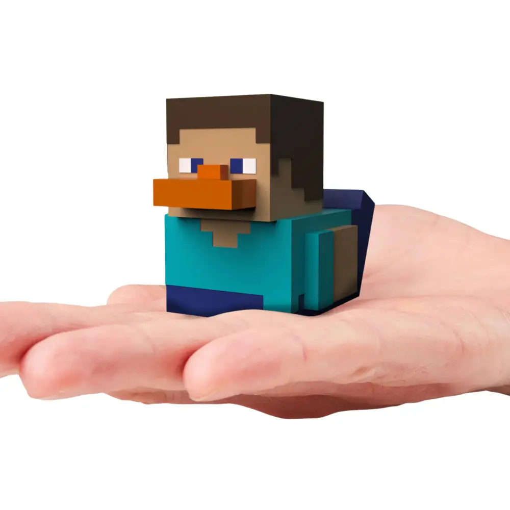 TUBBZ Mini Minecraft Steve Vinyl Duck Collectible Figure – Official Licensed Toy - Image 6