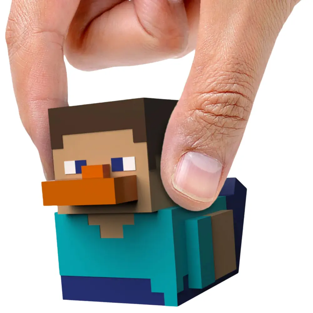 TUBBZ Mini Minecraft Steve Vinyl Duck Collectible Figure – Official Licensed Toy - Image 7